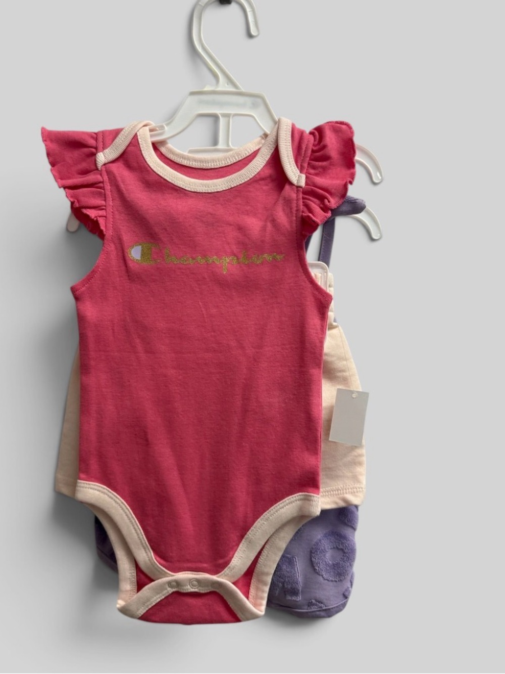 Champion Hot Pink Infant Tag - 3M